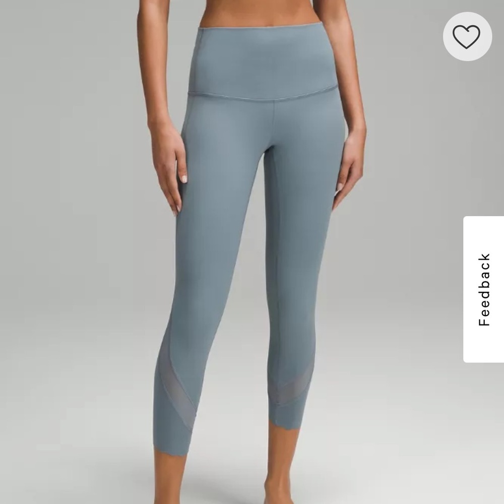 Lululemon Scalloped Wunder Under High-Rise Crop
